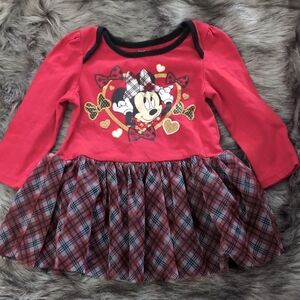 Disney Minnie Mouse Red Plaid Dress